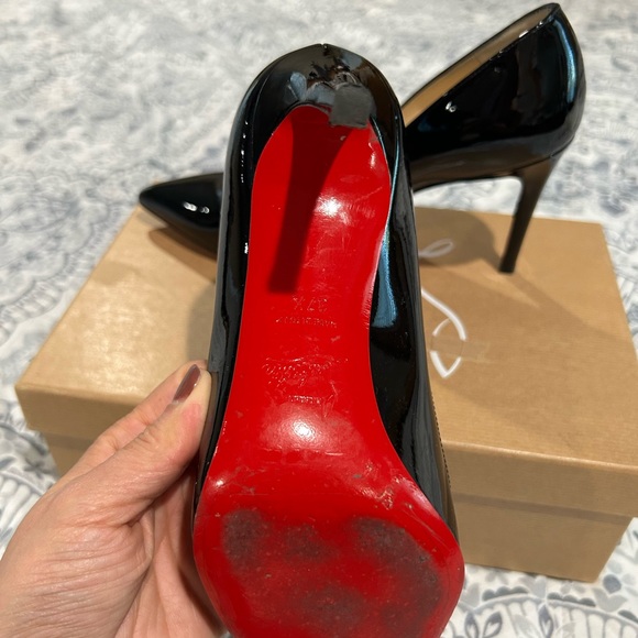 Christian Louboutin Glossy Black Heels - Picture 5 of 11